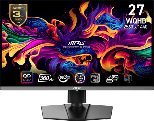 MSI 27" MPG 271QRX QD-OLED QHD 360 Hz USB-C