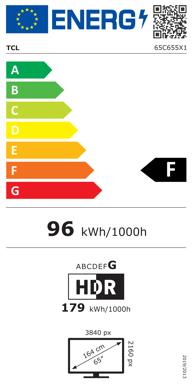 TCL 65" 65C655 QLED 4K Google TV