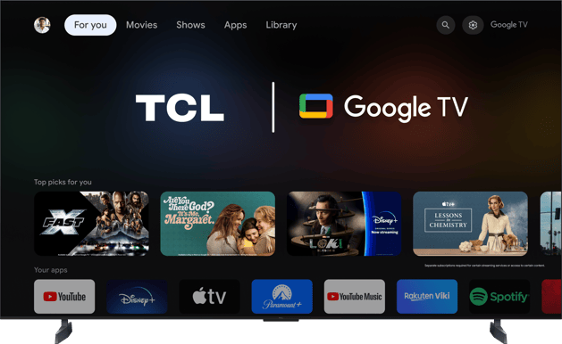 TCL 85" 85C855 Mini LED 4K Google TV