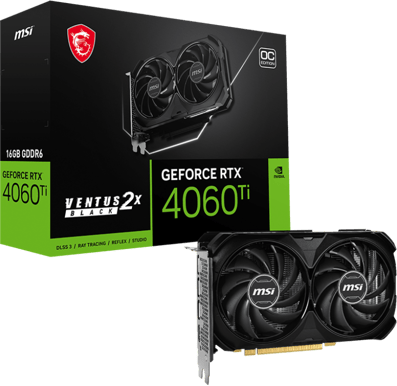 MSI GeForce RTX 4060 Ti 16GB Ventus 2X Black OC