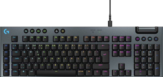 Logitech G915 X Corded Tactile Svart