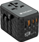 Verbatim Reseadapter GaN Universal 65W 4 portar