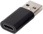 MicroConnect Adapter USB-A till USB-C Svart